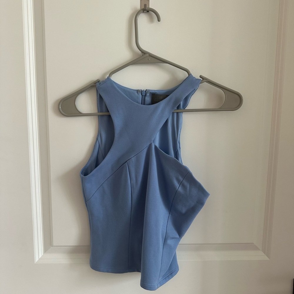 Free People Blue Sleeveless Top